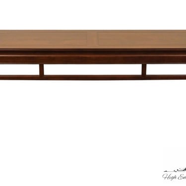 HENREDON FURNITURE Asian Inspired Bookmatched Walnut 54" Accent Console / Sofa Table 