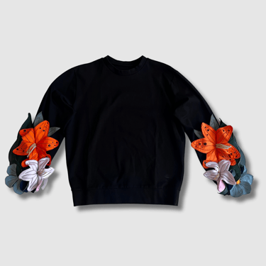 'midnight blossoms' crewneck sweatshirt