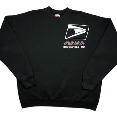 Vintage 90s USPS Broomfield Colorado Made in USA Crewneck Sweatshirt Pullover Size Large/XL 