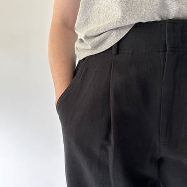 Apiece Apart Bari Crop Trouser - Black on Garmentory