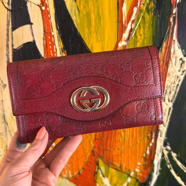 Authentic Gucci Guccissima Leather Continental Wallet Made in Italy 