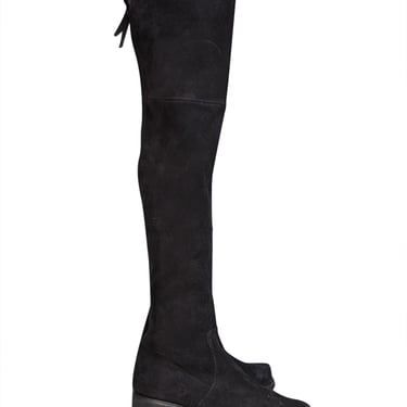 Stuart Weitzman - Black Suede Tall Boots Sz 7.5