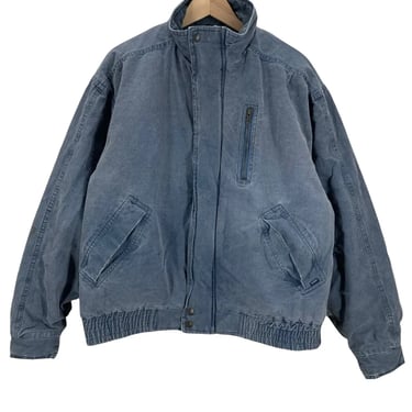 Vintage Levi’s Blue Cotton Sherpa Lined Bomber Jacket Medium