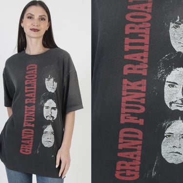 Grand Funk Railroad T-Shirt, The American Band Tee, Vintage Double Sided, Single Stitch 