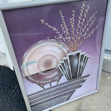 Vintage 80s RARE Coopersmith art print. Framed | Cereal