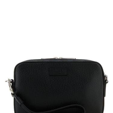 Gucci Men Black Leather Small Clutch