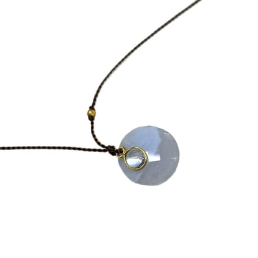 Margaret Solow | 18k Chalcedony and Moonstone necklace