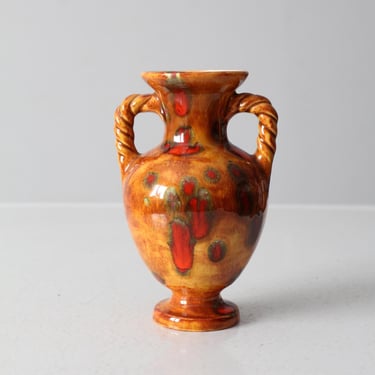 vintage drip glaze vase 