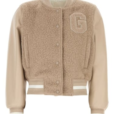 Givenchy Woman Cappuccino Alpaca Blend Bomber Jacket