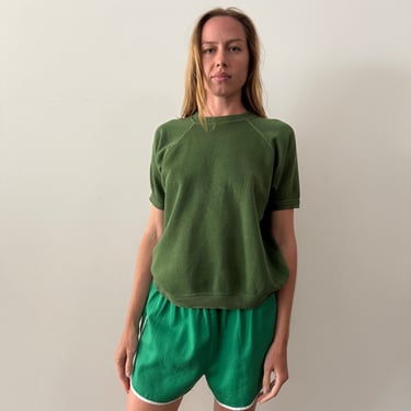 60s Avocado Short Sleeve Sweatshirt