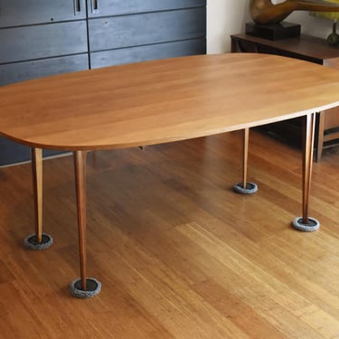 Newly-restored Broyhill Brasilia drop-leaf sofa/dining table - 