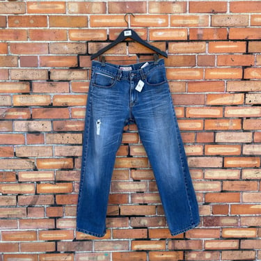 nesta brand blue selvedge denim jeans / 32" 