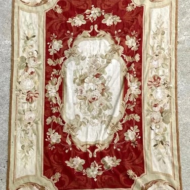 Rug, Floor Covering, Fine Needlepoint Aubusson Rug, 7' 10 Ins x 4' 7 Ins!!