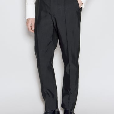 Saint Laurent Men High-Waisted Faille Pants