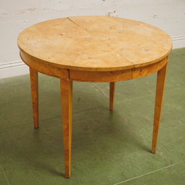 Burlwood Round VIntage Dining Table