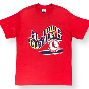 Vintage 1990 Trench Sportswear St. Louis Cardinals MLB Baseball Graphic T-Shirt Size Large 