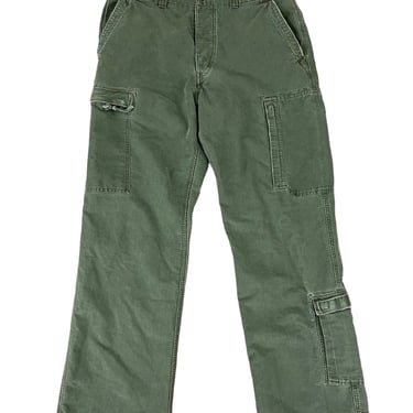 American Eagle Green Cotton Army Military Cargo Pants 34x33 EUC