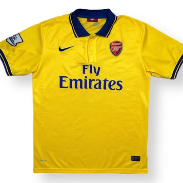 2013/2014 Nike Arsenal Football Club Lukas Podolski #9 Authentic Away Soccer Jersey Size XL 
