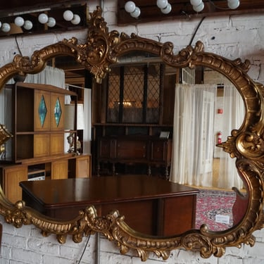 Ornate Gold Fiberglass Framed Mirror