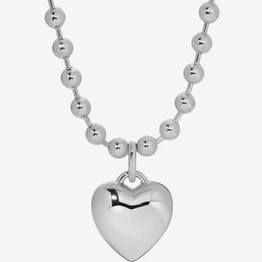 Leeada - That's So Goode Heart Necklace - Silver