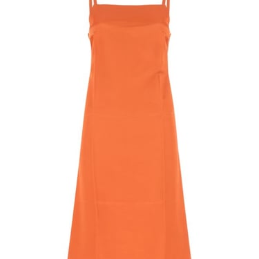 Loewe Woman Orange Satin Dress