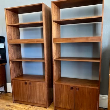 Mid Century Danish Design Bookshelf/Cabinet- 2 available