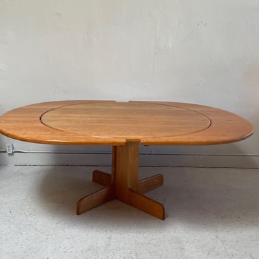 Expandable Oval Dining Table with Leaves by Gerald McCabe - Mid Century / 1970s 