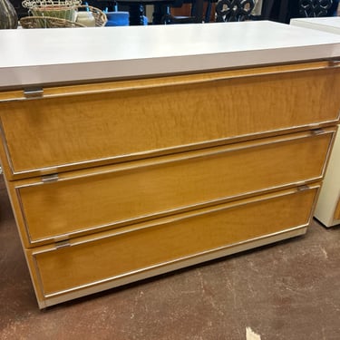 MCM Three Drawer Laminate-Top Dresser
