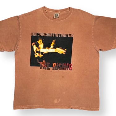 Vintage 2002 Bruce Springsteen & The E Street Band “The Rising” Double Sided North American Tour Graphic T-Shirt Size Large 