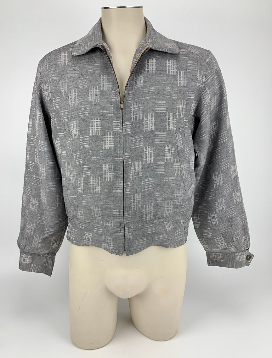 1950's RICKY Jacket - SIR JAC Label - Silver Iridescent | Gabriela's