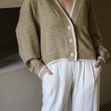 Raymond Basketweave Silk Knit Cardigan