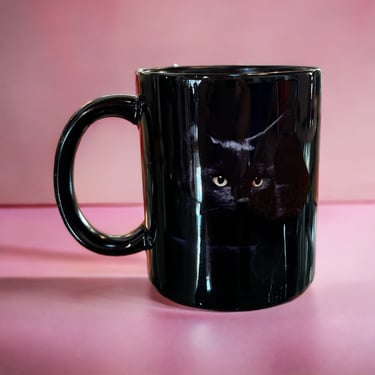 Black cat mug