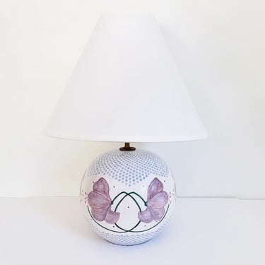 French Floral Lamp & Shade 