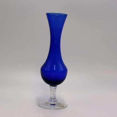 vintage Napcoware cobalt blue bud vase 