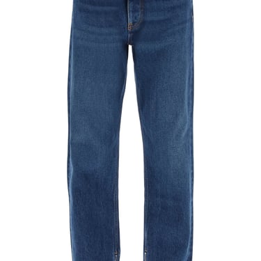 Off-White Loose Fit Jeans With Vintage Wash Men