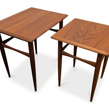 Teak Nesting Tables - 022547