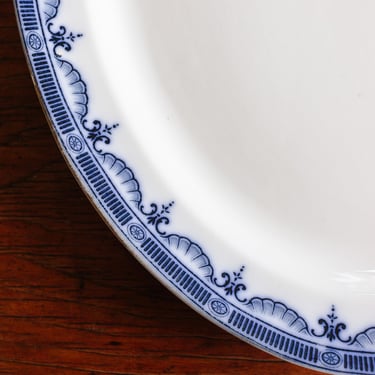 turn of the century English Booths flow blue china platter