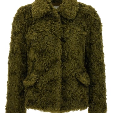 Dries Van Noten Women 'Vettys' Eco Fur Coat