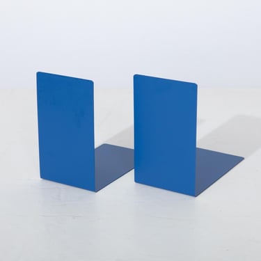 Jakob Maul Bookends Metal Blue Set of 2 