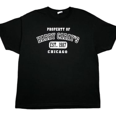 Vintage 90s/Y2K Property of Harry Caray’s Chicago Baseball Restaurant Graphic T-Shirt Size XL 