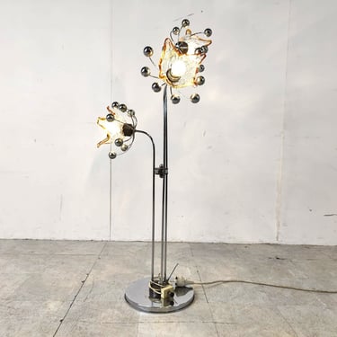 Vintage murano glass floor lamp, 1960s - mid century modern floor lamp - italian floor lamp - vintage floor lamp 