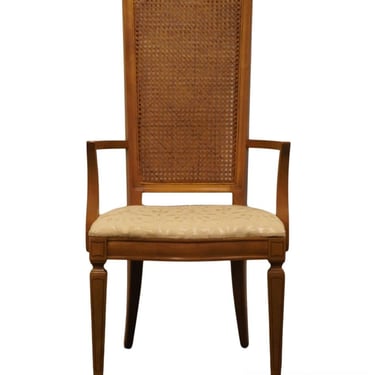 THOMASVILLE FURNITURE Milano Collection Italian Neoclassical Tuscan Style Cane Back Dining Arm Chair 752-85 