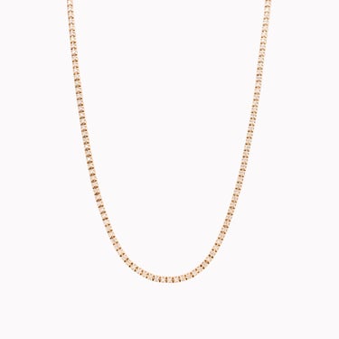 Yellow Gold Diamond Tennis Choker Necklace 1.4ct
