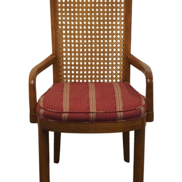 DREXEL HERITAGE Accolade Collection Rustic European Cane Back Dining Arm Chair 