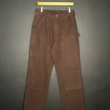 (32) Carhartt Double Knee Brown Pants