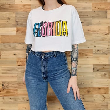 Vintage Florida Cropped T Shirt 