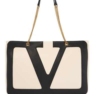 Valentino Garavani Large White Chain Tote Bag Women