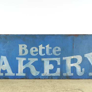 Reclaimed 116 in. Bette Bakery Aluminum Movie Prop Sign