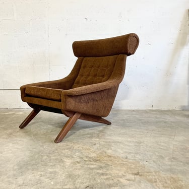 Illum Wikkelso Ox Lounge Highback Chair Danish Mid Century Modern 