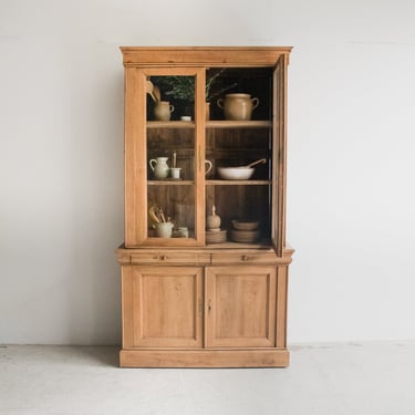 Oak Glass Front Cabinet